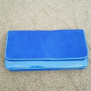 Blue suede Aldo Clutch